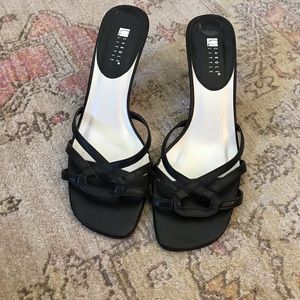 Carole Little leather kitten heel